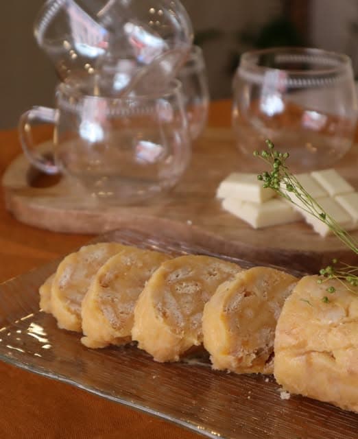 Salame de chocolate branco